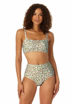 Anne Cole - Women's Center Cinch Bandeau Bikini Swim Top -One-Pieces Store 23MT13359 MULT 23MB33659 MULT 0325 FRONT