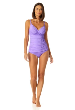 Anne Cole - Underwire Triangle Tankini -One-Pieces Store 23MT23301 AME MYMB36001 AME 03