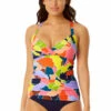 Anne Cole - Women's Halter Tankini Top -One-Pieces Store 23MT24550 MULT MYMB36001 NAVY 1345 FRONT