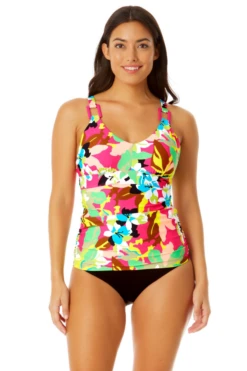 Anne Cole - Women's Easy Ring Tri Tankini Swim Top