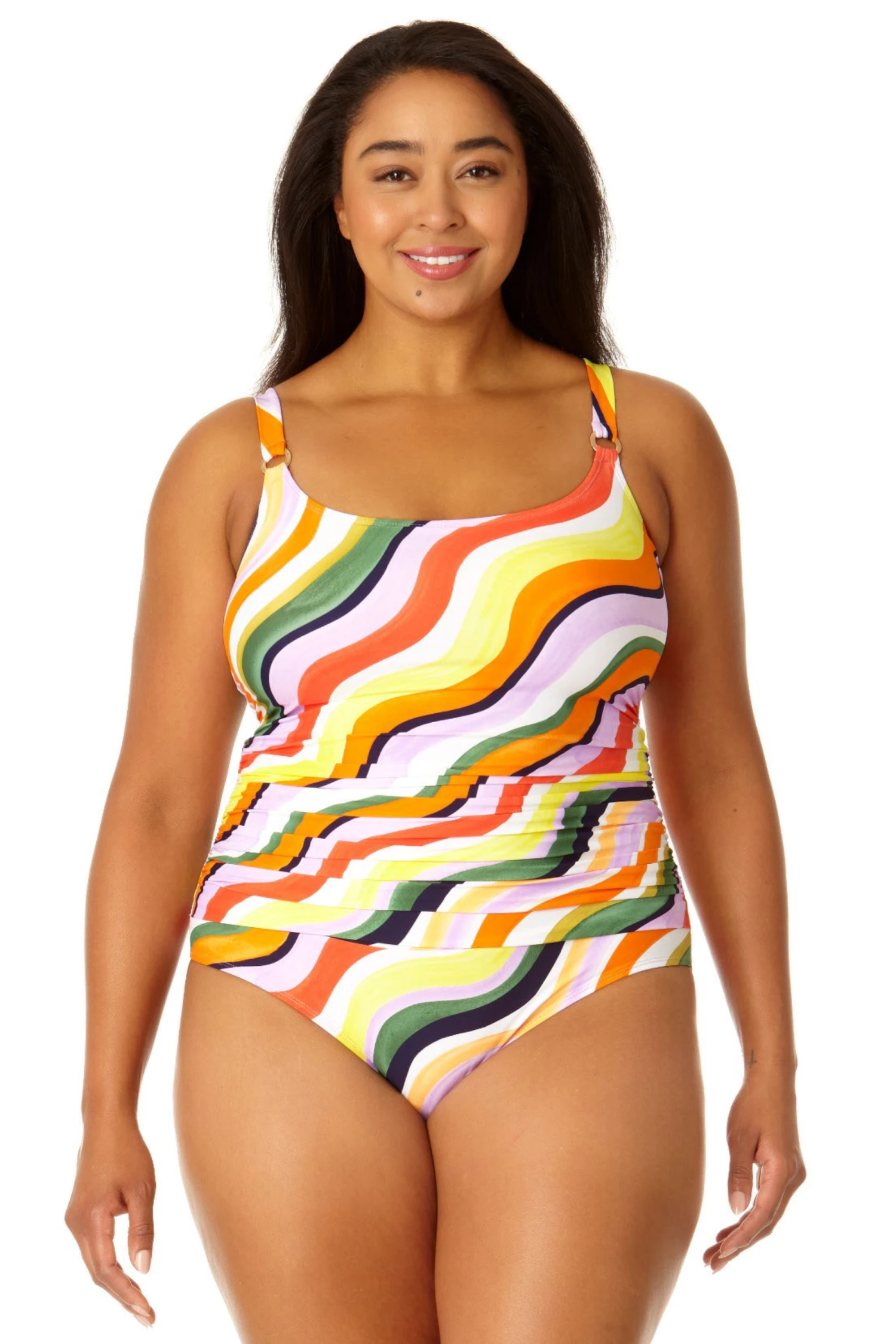 Anne Cole Plus - Women's Shirred Lingerie Maillot One Piece Swimsuit 3 Anne Cole Plus - Women's Shirred Lingerie Maillot One Piece Swimsuit