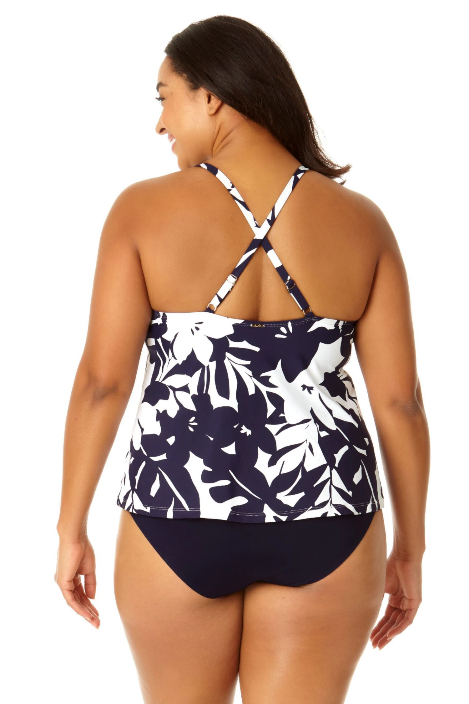 Anne Cole Plus - Women's Easy Triangle Tankini Swim Top 4 Anne Cole Plus - Women's Easy Triangle Tankini Swim Top - Image 2