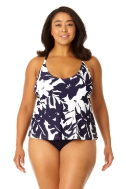 Anne Cole Plus - Women's Easy Triangle Tankini Swim Top