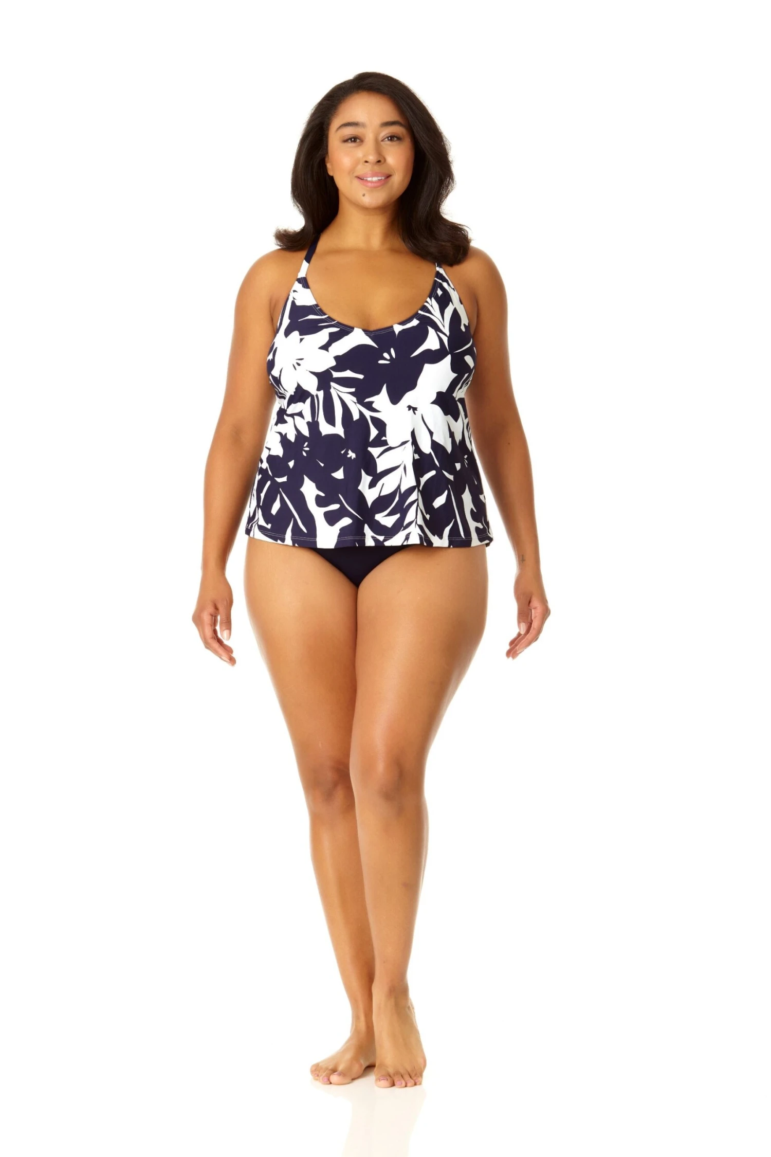 Anne Cole Plus - Women's Easy Triangle Tankini Swim Top 6 Anne Cole Plus - Women's Easy Triangle Tankini Swim Top - Image 4