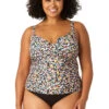 Anne Cole Plus - Women's Twist Front Underwire Tankini Swim Top