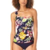 Anne Cole - Women's Assymetrical Ring Bandeau Tankini Swim Top -One-Pieces Store AnneCole AssymetricalRingBandeauTankiniSwimTop 1510 22MT22861 NAVY FRONT jpg