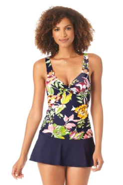 Anne Cole - Women's Twist Front Underwire Tankini Swim Top
