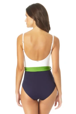 One-Pieces Store -One-Pieces Store AnneCole BeltedScoopNeckOnePieceSwimsuit 946 22MO07701 NVCB BACK jpg