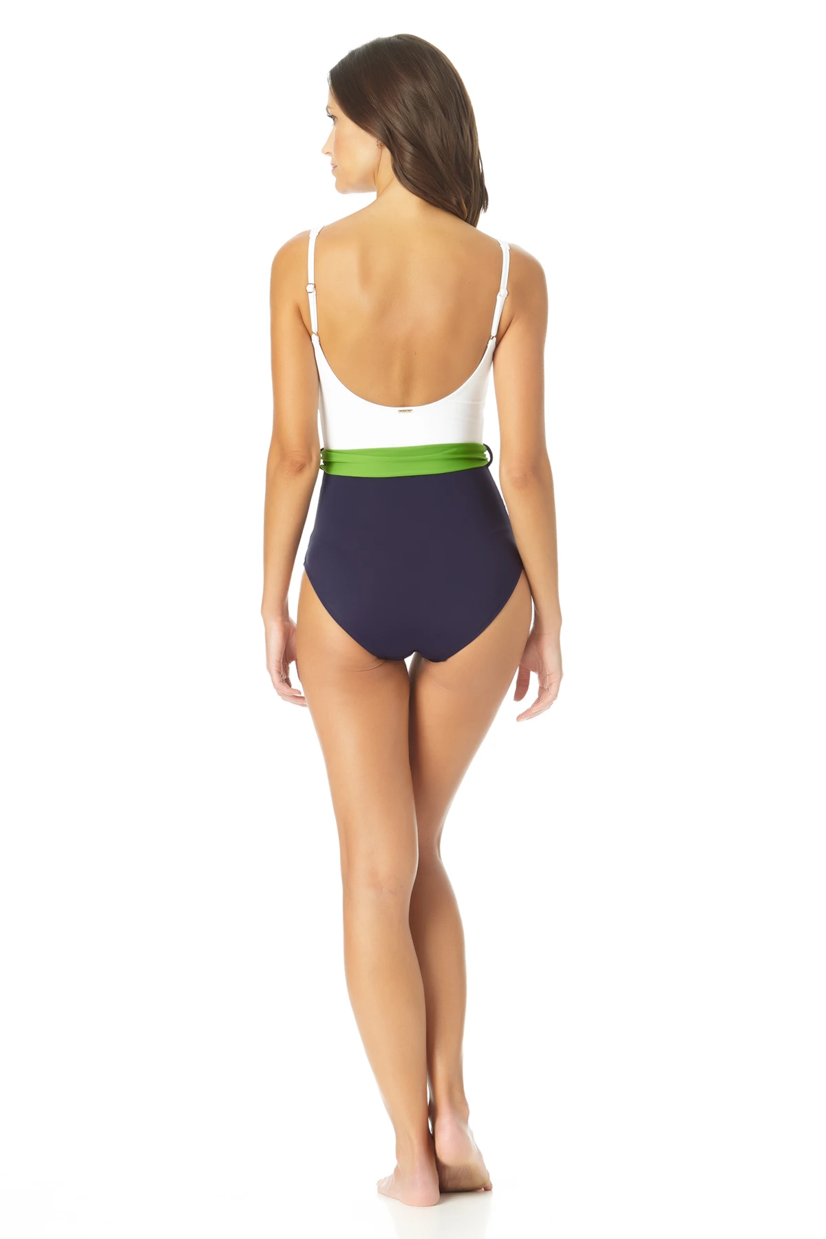 Anne Cole - Belted Scoop Neck One Piece Swimsuit 6 Anne Cole - Belted Scoop Neck One Piece Swimsuit - Image 4