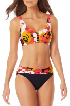 Anne Cole - Center Front Beaded Bikini Top