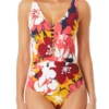 Anne Cole - Center Front Beaded Plunge One Piece Swimsuit -One-Pieces Store AnneCole CenterFrontBeadedPlungeOnePiece MULTI 615 FRONT 21MO09702.JPG f7d122dc 0c95 4347 8fba 2e802c99cada