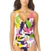 Anne Cole - Center Front Cutout One Piece Swimsuit -One-Pieces Store AnneCole CenterFrontCutoutOnePieceSwimsuit 1337 22MO07580 MULT FRONT jpg