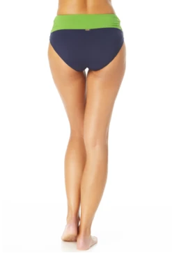 Anne Cole - Draped Mid Rise Swim Bottom -One-Pieces Store AnneCole DrapedMidRiseSwimBottom 926 22MB37101 NVCB jpg