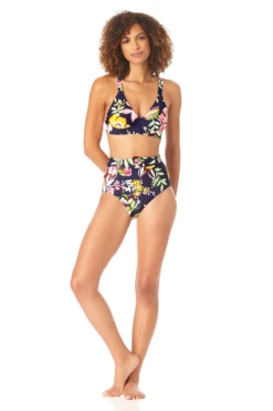 Anne Cole - Women's Easy Triangle Bikini Top -One-Pieces Store AnneCole EasyTriangleBikiniTop 1308 22MT19761 MULT jpg