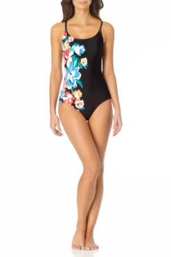 Anne Cole - Engineered Lace Back One Piece Maillot -One-Pieces Store AnneCole EngineeredLaceBackOnePieceMaillot 411 21MO03436 BKFL jpg
