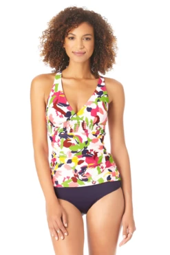 Anne Cole - Women's Fixed Triangle Tankini Swim Top