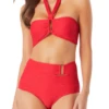 Anne Cole - Halter Strap Textured Bandeau Bikini Top -One-Pieces Store AnneCole HalterStrapTexturedBandeauBikiniTop RED 21MT18973.JPG cf6c58bb 70f8 434e a664 d3f9df5116e3