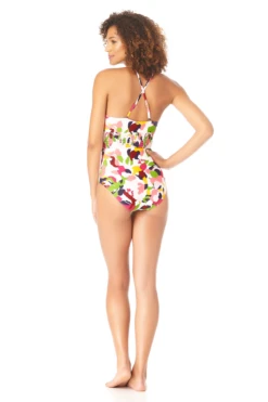 Anne Cole - High Neck Smocked One Piece Swimsuit 10 Anne Cole - High Neck Smocked One Piece Swimsuit -One-Pieces Store AnneCole HighNeckSmockedOnePieceSwimsuit 406 22MO05263 MULT jpg