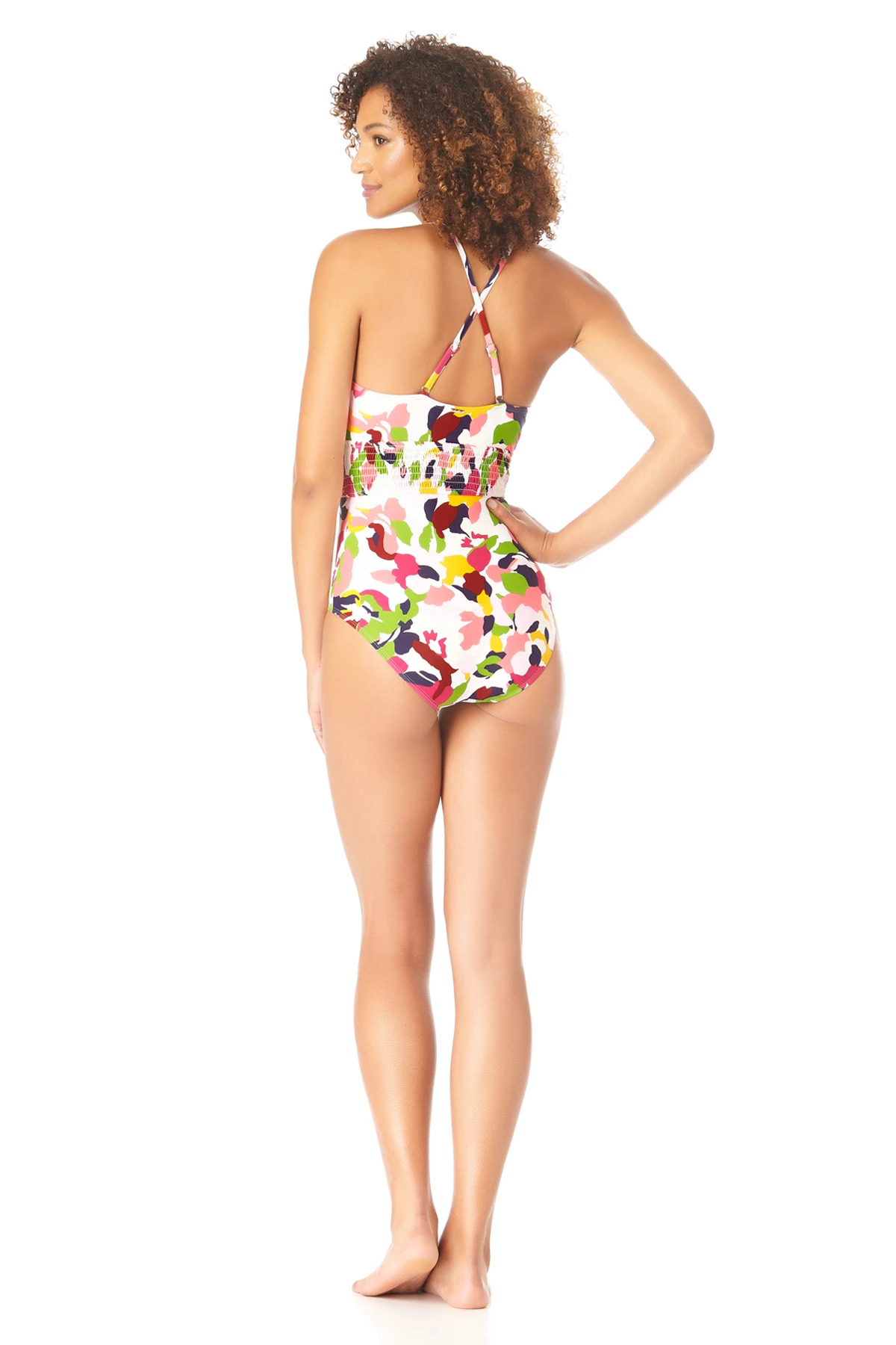 Anne Cole - High Neck Smocked One Piece Swimsuit 6 Anne Cole - High Neck Smocked One Piece Swimsuit - Image 4