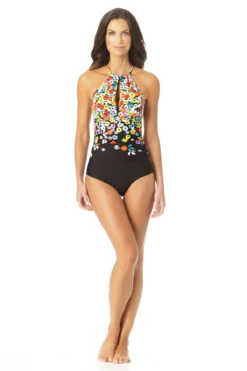 Anne Cole - High Neck With Ruffle Straps One Piece Swimsuit 10 Anne Cole - High Neck With Ruffle Straps One Piece Swimsuit -One-Pieces Store AnneCole HighNeckWithRuffleStrapsOnePieceSwimsuit 605 22MO06469 MUPR JPG 2