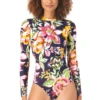 Anne Cole - Long Sleeve Open Back One Piece Rash Guard Swimsuit 2 Anne Cole - Long Sleeve Open Back One Piece Rash Guard Swimsuit -One-Pieces Store AnneCole LongSleeveOpenBackOnePieceRashGuardSwimsuit 2062 22MO08361 MULT FRONT jpg