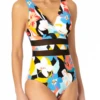Anne Cole - Mesh Over The Shoulder One Piece Swimsuit -One-Pieces Store AnneCole MeshOvertheShoulderOnePieceSwimsuit 285 21MO01785 MULT Muti FRONT jpg