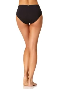 Anne Cole - Mid Rise Bikini Bottom -One-Pieces Store AnneCole Resort Mid Rise Bikini Bottom 215 21MB34301 BLK jpg