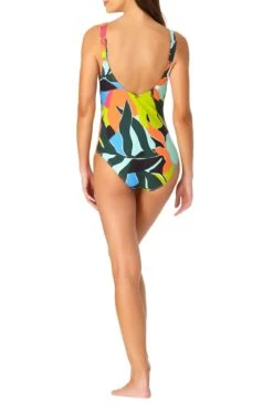 Anne Cole - Plunge Twist One Piece Swimsuit -One-Pieces Store AnneCole Resort Plunge Twist One Piece Swimsuit 795 20MO07328 jpg