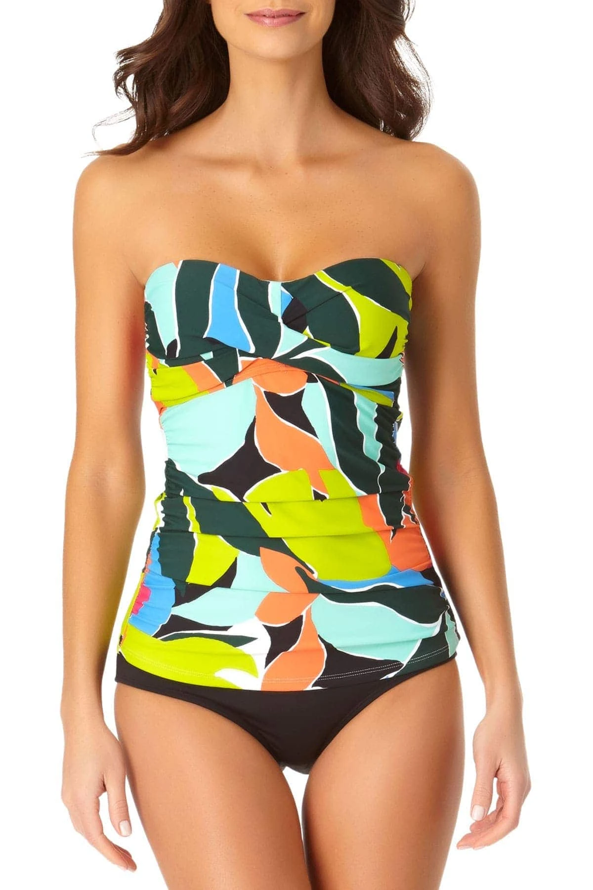 Anne Cole - Twist Front Bandeaukini Swim Top 3 Anne Cole - Twist Front Bandeaukini Swim Top