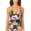 Anne Cole - Ring Belt Scoop One Piece Swimsuit
