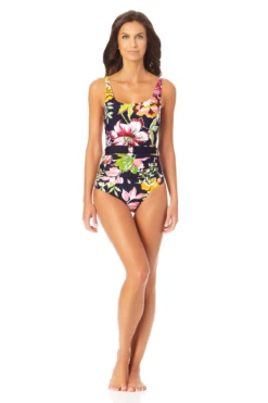 Anne Cole - Ring Belt Scoop One Piece Swimsuit 8 Anne Cole - Ring Belt Scoop One Piece Swimsuit -One-Pieces Store AnneCole RingBeltScoopOnePieceSwimsuit 2295 22MO06961 MULT jpg