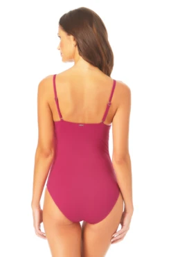 Anne Cole - Shirred Lingerie Maillot One Piece -One-Pieces Store AnneCole ShirredLingerieMaillotOnePiece 956 MYMO05701 BERR BACK jpg