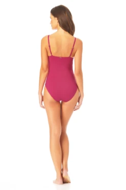 Anne Cole - Shirred Lingerie Maillot One Piece -One-Pieces Store AnneCole ShirredLingerieMaillotOnePiece 956 MYMO05701 BERR jpg