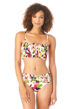 Anne Cole - Women's Smocked Pullover Bikini Swim Top