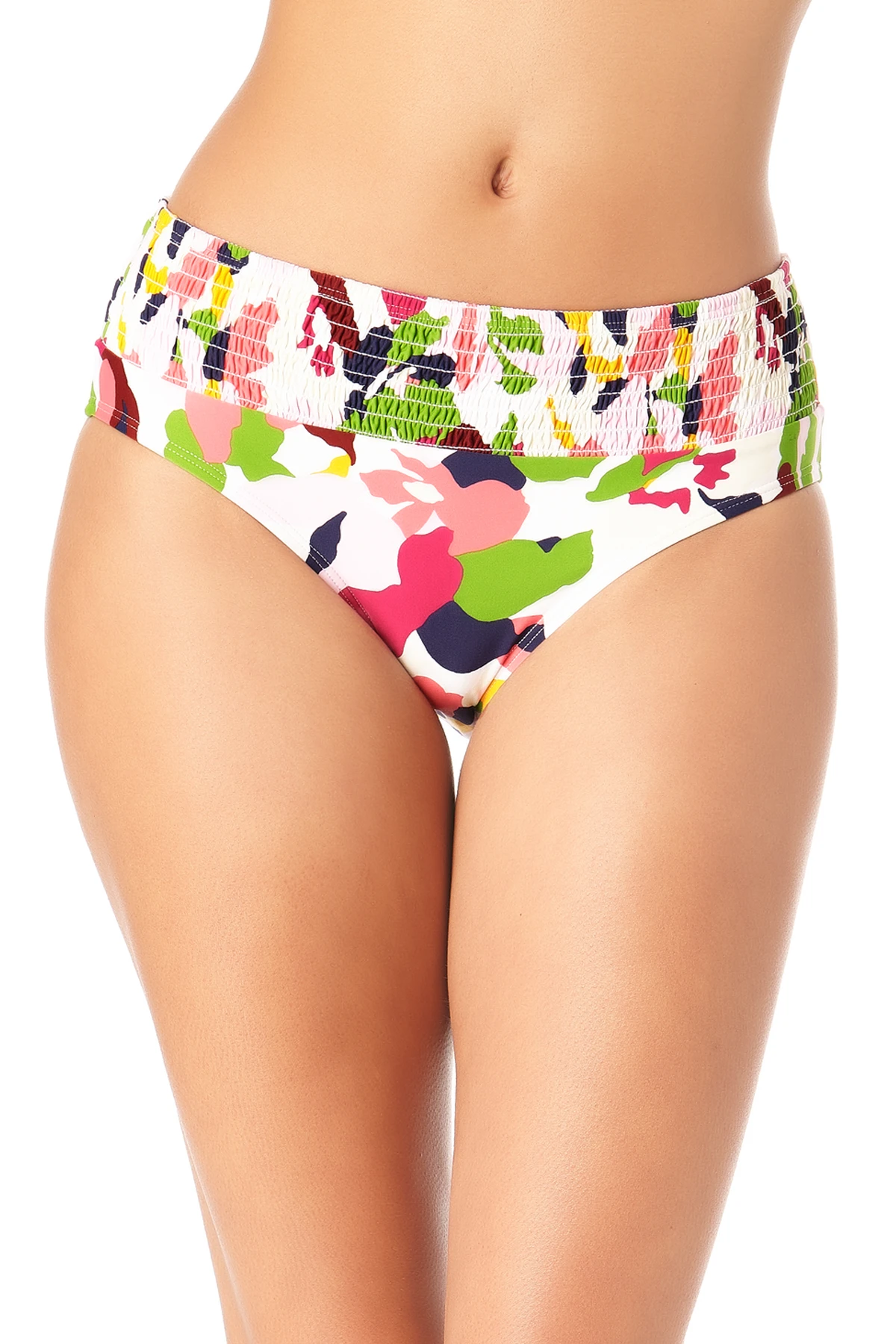 Anne Cole - Smocked Waist Low Rise Swim Bottom 3 Anne Cole - Smocked Waist Low Rise Swim Bottom