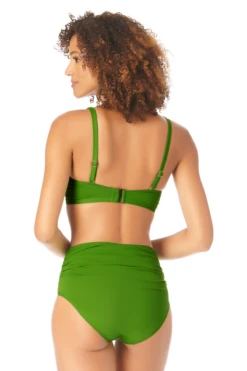 Anne Cole - Women's Hidden Underwire Bikini Swim Top -One-Pieces Store AnneCole SurpliceHiddenUnderwireBikiniSwimTop 1571 22MT19901 GRGR BACK jpg