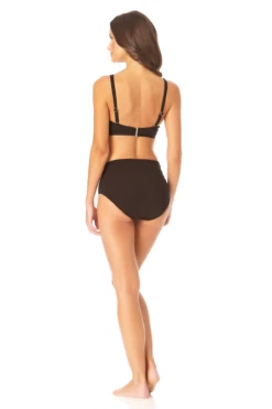Anne Cole - Women's Hidden Underwire Bikini Swim Top -One-Pieces Store AnneCole SurpliceHiddenUnderwireBikiniSwimTop 2040 22MT19901 BLK jpg