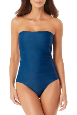 Anne Cole - Textured Bandeau One Piece Swimsuit 10 Anne Cole - Textured Bandeau One Piece Swimsuit -One-Pieces Store AnneCole TexturedBandeauOnePiece TIBL 1192 FRONT 21MO08673.JPG 40b21e6f 9165 4c05 bf65 b58845a452d3