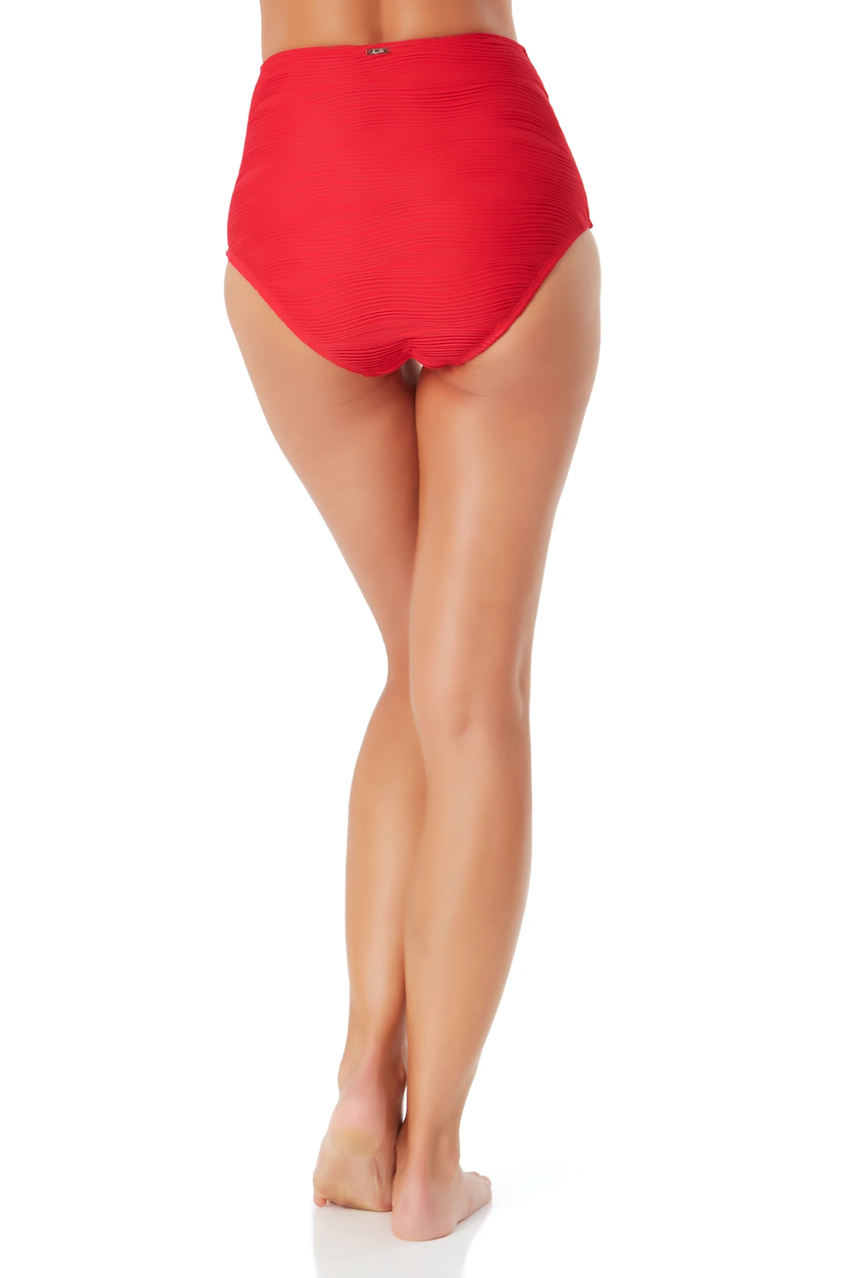 Anne Cole - Textured High Waisted Belted Bottom 6 Anne Cole - Textured High Waisted Belted Bottom - Image 4