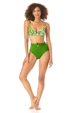 Anne Cole - Women's V Wire Underwire Bikini Swim Top -One-Pieces Store AnneCole VWireUnderwireBikiniSwimTop 2417 22MT11064 GRN jpg