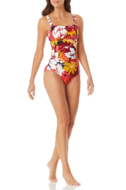 Anne Cole - Wide Strap Bandeau One Piece Swimsuit -One-Pieces Store AnneCole WideStrapBandeauOnePiece MULTI 522 21MO08102.JPG ea6ab0fa 10f2 46cf a2ec 341fc1c4302f