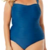 Anne Cole Plus - Textured Bandeau One Piece Swimsuit -One-Pieces Store AnneColePlus TexturedBandeauOnePiece TIBL 1623 FRONT 21PO08673.JPG 01978b98 54fb 4f91 933a 25236b777e00