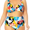 Anne Cole Plus - Twist Front Underwire Bikini Swim Top -One-Pieces Store AnneColePlus TwistFrontUnderwireBikiniSwimTop 028 21PT10585 MULT FRONT jpg