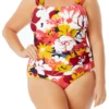 Anne Cole Plus - Wide Strap Bandeau One Piece Swimsuit -One-Pieces Store AnneColePlus WideStrapBandeauOnePiece MULTI 1589 FRONT 21PO09002.JPG f28fbc8e 8ee4 4b9b 8da4 f56f9c2ce9ce