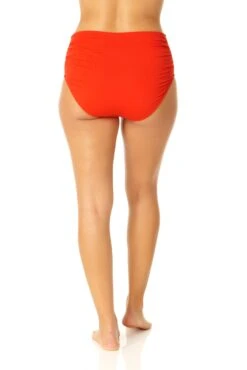Anne Cole - Convertible High Waist Shirred Swim Bottom -One-Pieces Store MYMB36001 SPCE 1204 3