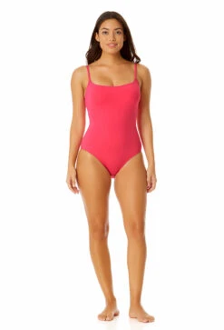 Anne Cole - Classic Lingerie Maillot One Piece Swimsuit -One-Pieces Store MYMO00101 HTPK 1700