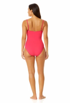 Anne Cole - Classic Lingerie Maillot One Piece Swimsuit -One-Pieces Store MYMO00101 HTPK 1711