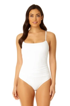 Anne Cole - Shirred Lingerie Maillot One Piece