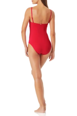 Anne Cole - Classic Moderate Leg Maillot One Piece Swimsuit -One-Pieces Store annd cole live in color classic moderate leg one piece bery back 1534 21MO00101
