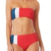 Anne Cole - Colorblock Bandeau Bikini Top -One-Pieces Store anne cole color block bandeau crop 1151 21MT19674